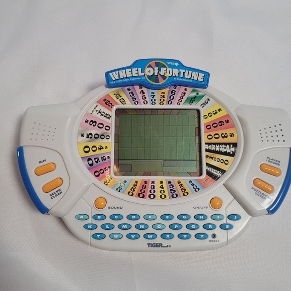 Wheel Of Fortune Electronic Handheld Game Deluxe Cartridge Tiger 1998 - Picture 1 of 10